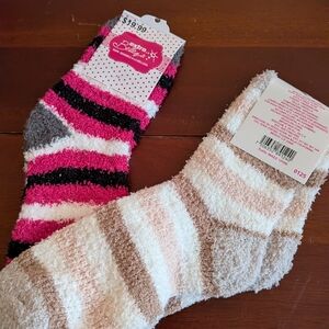 Dexter Cozy Striped Women's Socks - Pink, Black, Gray, Cream, Brown